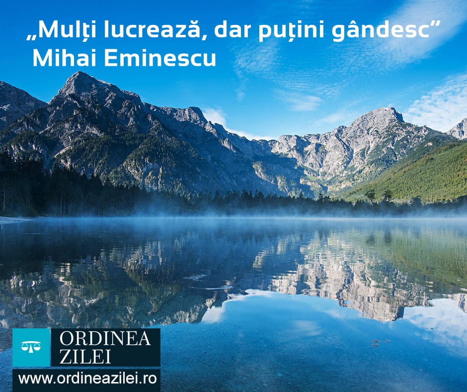 CITATUL ZILEI. Mulţi lucrează, dar puţini gândesc