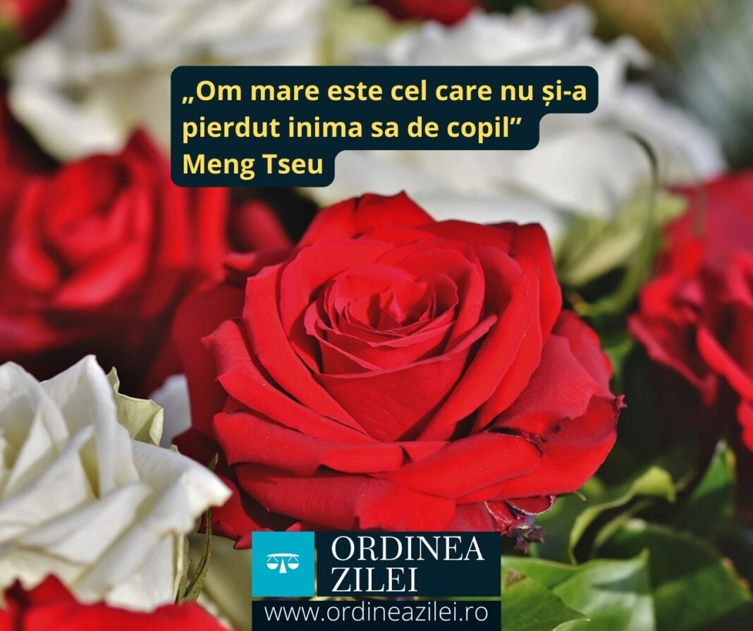 CITATUL ZILEI. Om mare este cel care nu și-a pierdut inima sa de copil