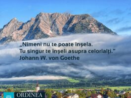 CITATUL ZILEI. Nimeni nu te poate înșela. Tu singur te înșeli asupra celorlalți