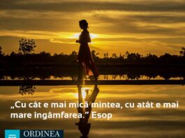 CITATUL ZILEI. Cu cât e mai mică mintea, cu atât e mai mare îngâmfarea