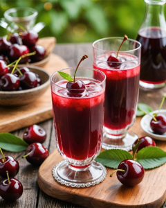 Acest desert îl puteți servi alături de un sirop din cirese sau visine